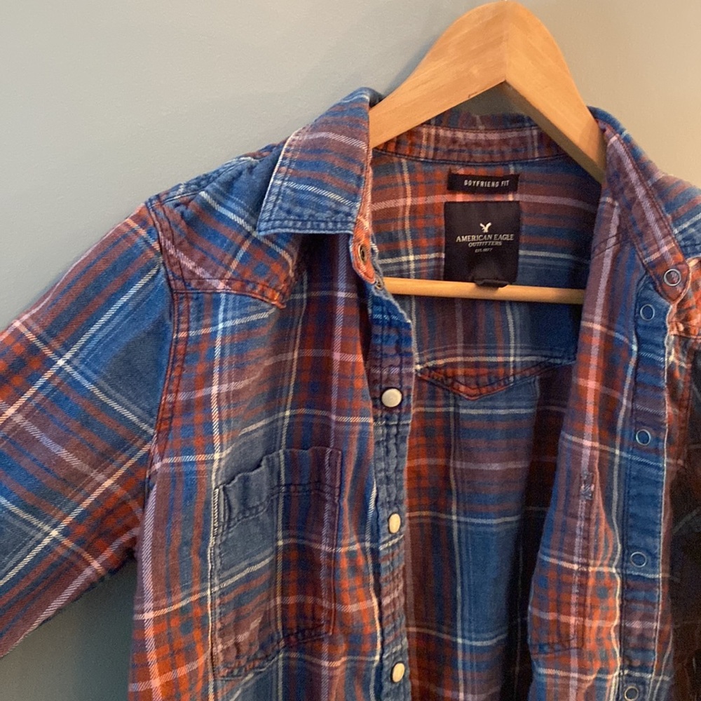 Boyfriend fit AE flannel!!